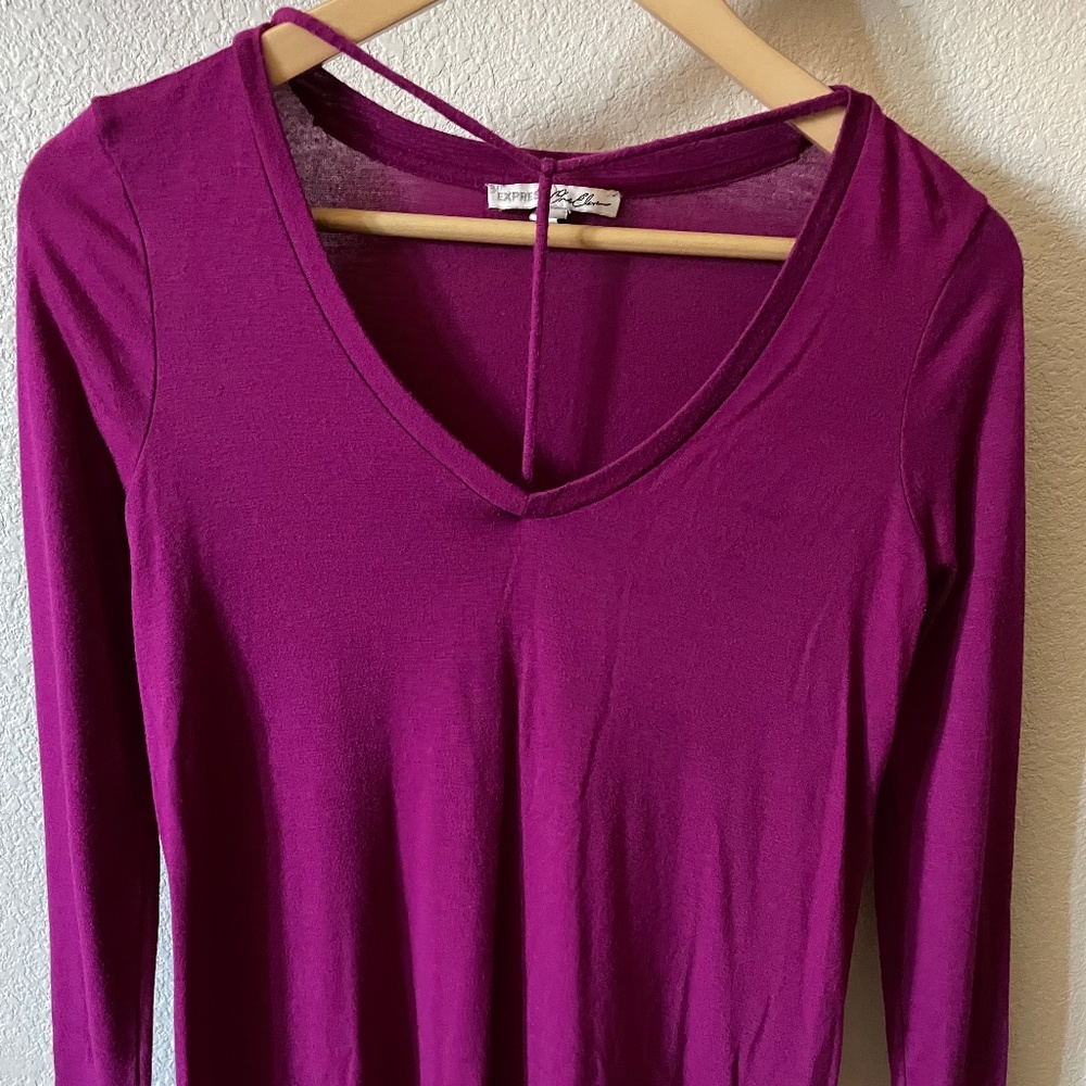 Mauve long sleeve top